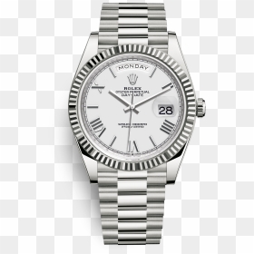 Transparent Faze Rug Png - Rolex Day Date White, Png Download - steel png