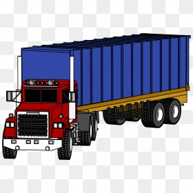 Industrial Truck Big Truck Clipart Png Image - 18 Wheeler Truck Clipart, Transparent Png - container truck png
