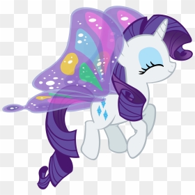 Fanmade Rarity Butterfly - Rarity My Little Pony Png, Transparent Png - rarity png