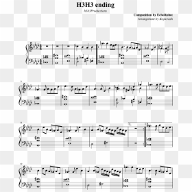H3h3 Ending Sheet Music Composed By Composition By - Tristeza Baden Powell Sheet, HD Png Download - h3h3 png