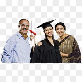 Things To Remember Before Applying For An Education - Indian Student With Parents, HD Png Download - loan png
