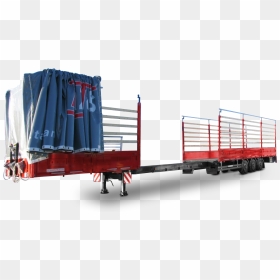 Transparent Color Shipping Container Truck Png - Széthúzható Pótkocsi, Png Download - container truck png