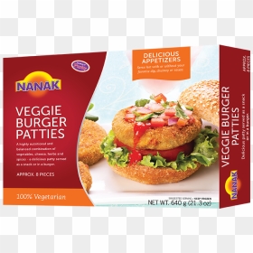 Nanak Veggie Burger Patties, HD Png Download - veg burger png