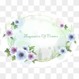 Light Flower Background Png Free Image Download - Png Border Blue Flora, Transparent Png - png flowers background images