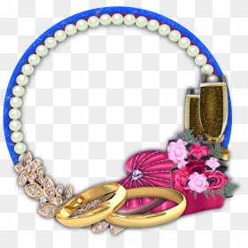 Jewelry Clip Bracelet - Frame Wedding Anniversary Transparent, HD Png Download - png frames for wedding