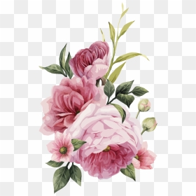Download Free Png Watercolor Wedding Flowers Png Photo - Wedding Flower Bouquet Transparent Background, Png Download - wedding flowers border png