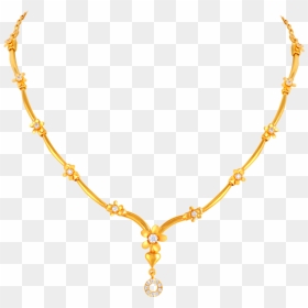 Gold Necklace Designs In 15 Grams - Necklace, HD Png Download - png jewellers necklace designs