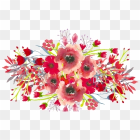 Red Flowers Background Png - Flowers With Transparent Background, Png Download - png flowers background images