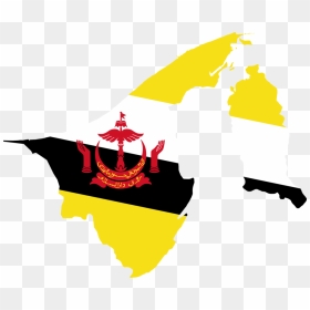 Flag Of Brunei National Flag Map - Brunei Darussalam Flag Png, Transparent Png - national flag png