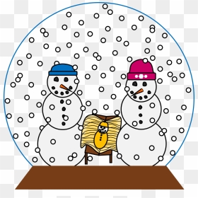 Christmas Snow Globe Clipart Png - December Snow Clip Art, Transparent Png - globe clipart png