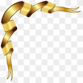 Gold Ribbon Border Clipart Picture Library Gold Border - Png Images Of Borders, Transparent Png - gold wedding border png