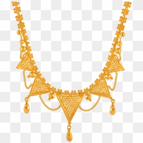 Chandra Jewellers 22kt Yellow Gold Necklace For Women - Price Senco Gold Necklace, HD Png Download - png jewellers necklace designs