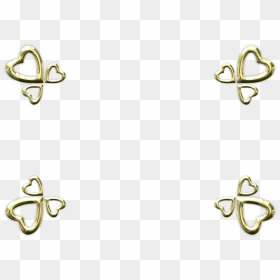 Transparent Gold Heart Png - Body Jewelry, Png Download - gold wedding border png