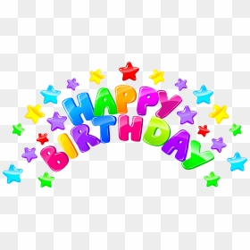 Decor With Stars Png Clip Art Image - Transparent Happy Birthday Png, Png Download - happy birthday background png images