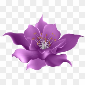 Clipart Cookies Flower - Transparent Background Purple Flower Transparent, HD Png Download - png flowers background images