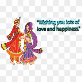 Wedding Wishes Png Free Images - Indian Bride And Groom Clipart Png, Transparent Png - wedding wishes png