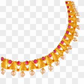 22k Gold Necklace Set - Necklace, HD Png Download - indian gold jewellery necklace sets png