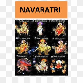 Navratri 9 Days Devi Names , Png Download - Portable Network Graphics, Transparent Png - devi png