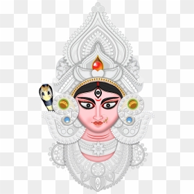 Maa Kali Face Png, Transparent Png - devi png