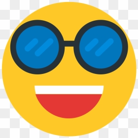 Whatsapp Hipster Emoji Png Transparent Image - Smiley, Png Download - whatsapp smiley faces png