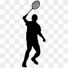 8 Badminton Silhouette - Transparent Background Badminton Silhouette Png, Png Download - badminton player png
