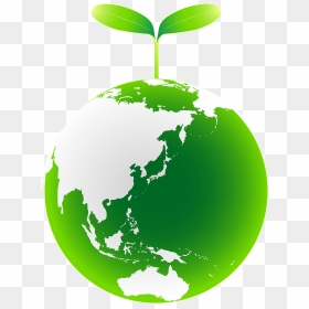 Sprout Planet Earth Ecology Clipart - Globe Map Asia Png, Transparent Png - sprout png