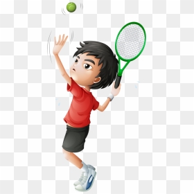 Female Clipart Badminton Player - Kids Tennis Vector, HD Png Download - badminton player png