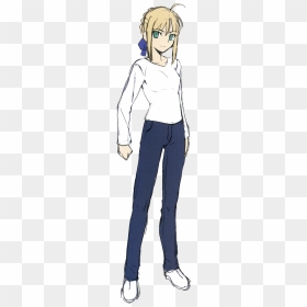 Saber New Casual - Casual Fate Saber, HD Png Download - saber png