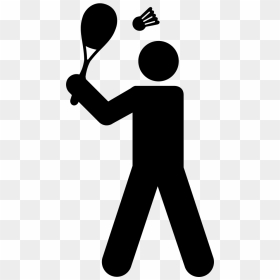 Badminton Player - Baseball Diamond Clip Art, HD Png Download - badminton player png