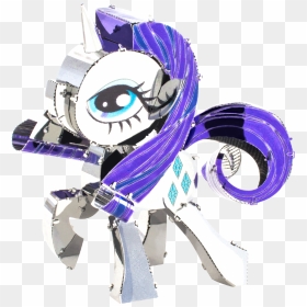 Metal Earth My Little Pony, HD Png Download - rarity png