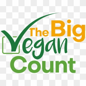 The Big Vegan Count Logo - Graphic Design, HD Png Download - vegan png