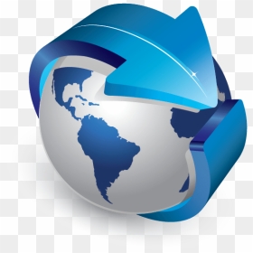Transparent Globe Logo Png - Globe With Arrow Logo, Png Download - world globe logo png