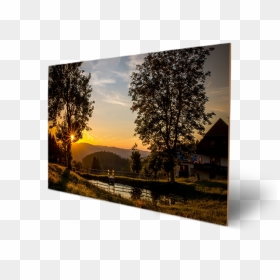 Mountain Sunset Scenery, HD Png Download - scenery png