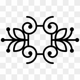 Floral Design With Butterflies And Vines Mirror Effect - Design, HD Png Download - floral design png file