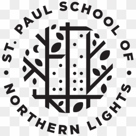 Sonl Logo Badge Black - St Paul School Of Northern Lights, HD Png Download - northern lights png
