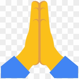 Praying Hands Emoji Png, Transparent Png - namaste hands clipart png
