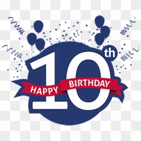 Nice Picture Of 10th Birthday - Graphic Design, HD Png Download - happy birthday png images 3d