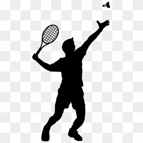 Volleyball Hitter Clipart, HD Png Download - badminton player png