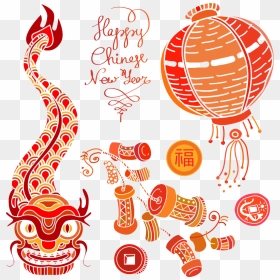 Chinese New Year Firecracker Chinese Zodiac - Firecracker Chinese New Year Clipart, HD Png Download - fire crackers png