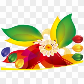Clip Art Floral Design Colorful Balloon - Floral Design, HD Png Download - colourful floral design png