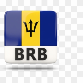 Square Icon With Iso Code - Barbados Flag, HD Png Download - brb png