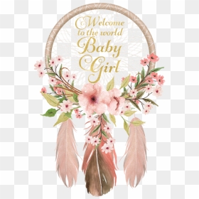 Welcome To The World Baby Girl Clipart Jpg Royalty - Dream Catcher Baby Girl, HD Png Download - welcome girl png
