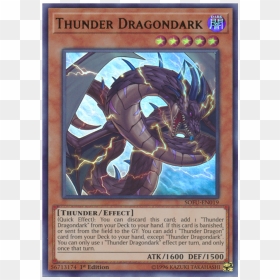 Yugioh Thunder Dragon Dark, HD Png Download - thunder effect png