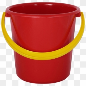 Red Plastic Bucket - Plastic Bucket Png, Transparent Png - plastic bucket png