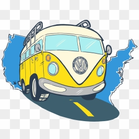 Volkswagen Clipart Travel Bus - Travel Bus Cartoon Png, Transparent Png - travel bus png