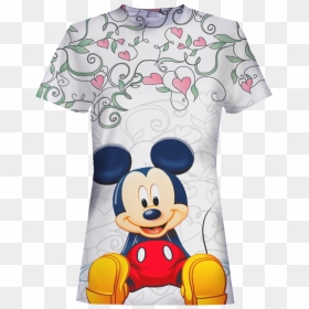 Anime Mickey Mouse 3d T-shirt - Png File Mickey Mouse Png, Transparent Png - happy birthday png images 3d