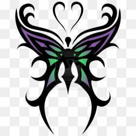 Butterfly Tattoo Designs Free Png Image - Tribal Clover Tattoo Designs, Transparent Png - butter fly png