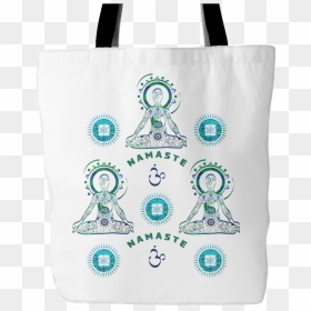 Namaste Tote Bag For Yoga Or Buddhist - Tote Bag, HD Png Download - namaste symbol png