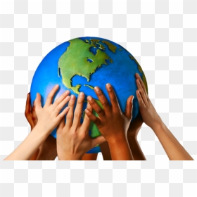 Globe With Hands , Png Download - World With Hands Around, Transparent Png - india globe png