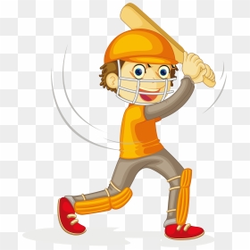 Cricket Clipart Cricket Player - Cricket Player Clip Art, HD Png Download - cricket clipart png